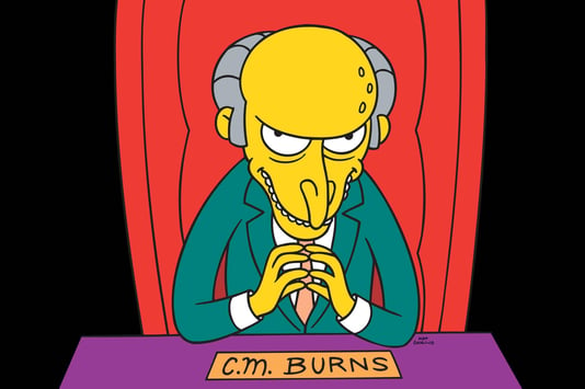 Sr Burns - Os Simpsons - 14 exemplos de líderes da ficção