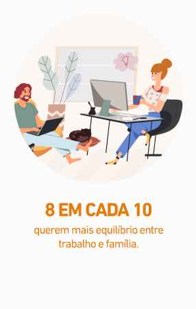 8 em cada 10 querem mais equilíbrio entre trabalho e família